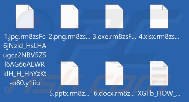 Files encrypted by Y1iiu ransomware (.y1iiu extension)