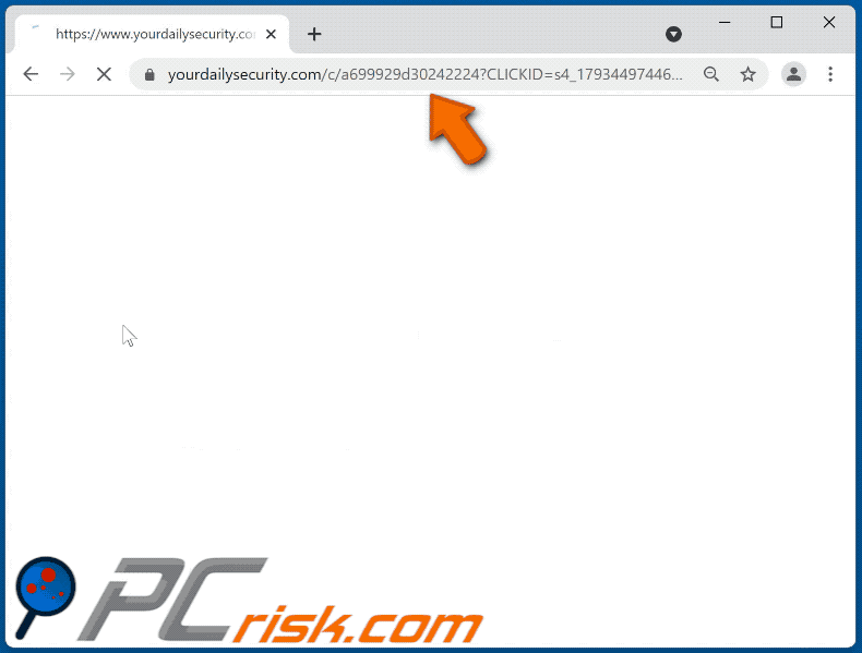 yourdailysecurity[.]com website appearance (GIF)