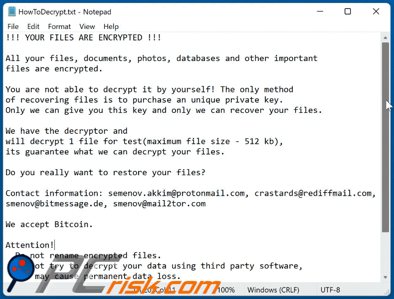 Zzzz ransomware ransom note HowToDecrypt.txt gif