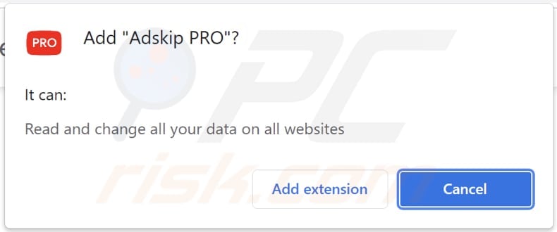 Adskip PRO pop-up redirects