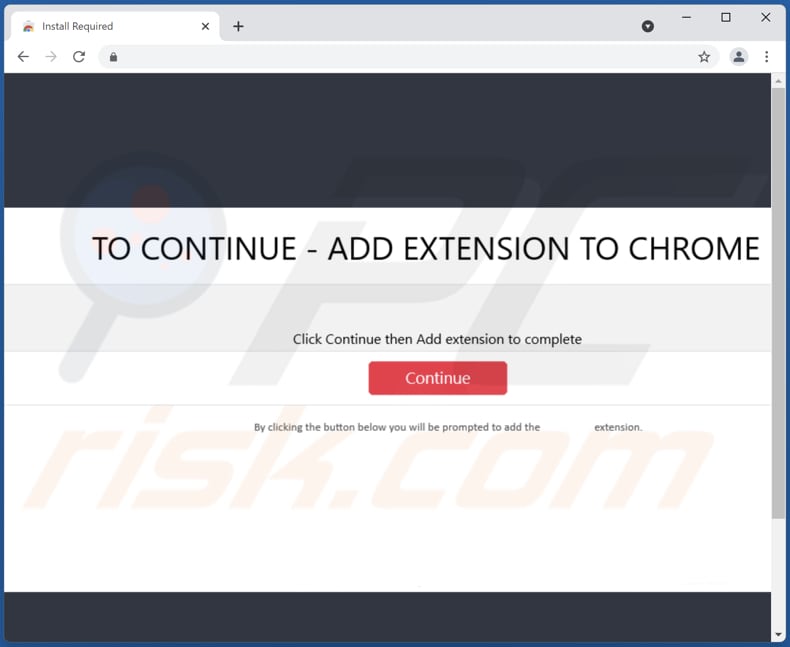 Website used to promote big dark browser hijacker