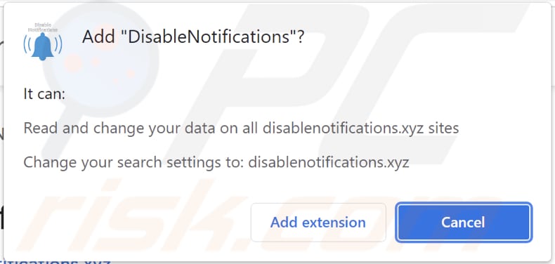 disablenotifications browser hijacker browser notification