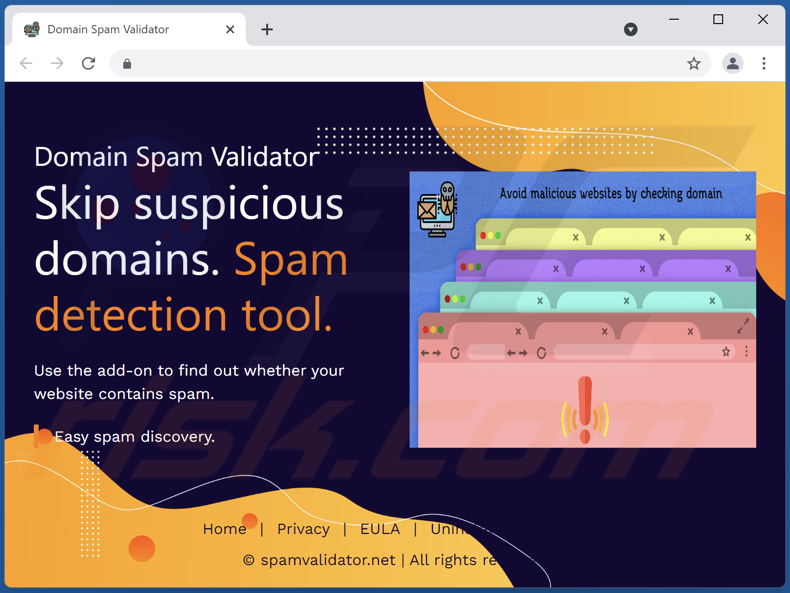 domain spam validator adware promoter