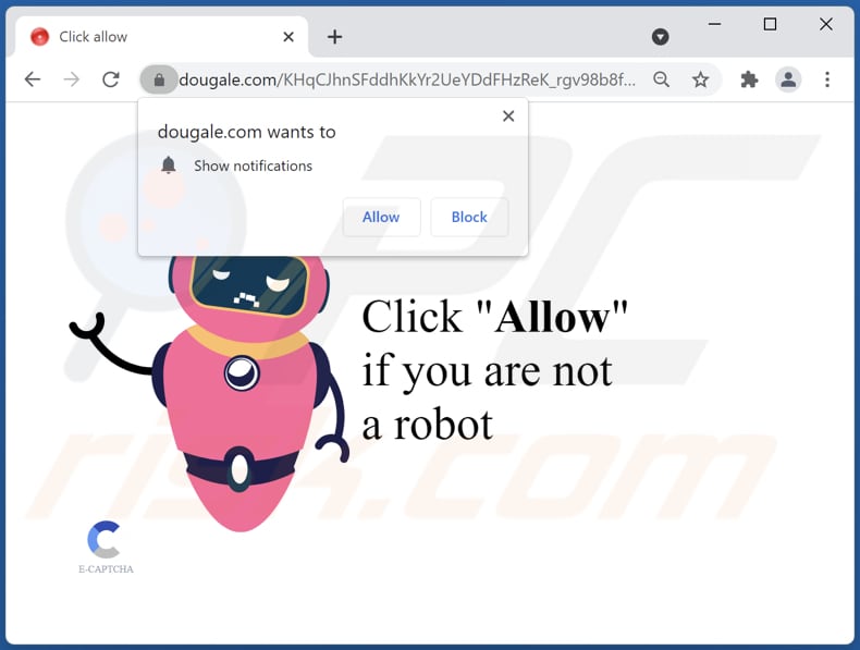 dougale[.]com pop-up redirects