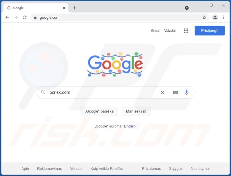 Google Chrome Web Search