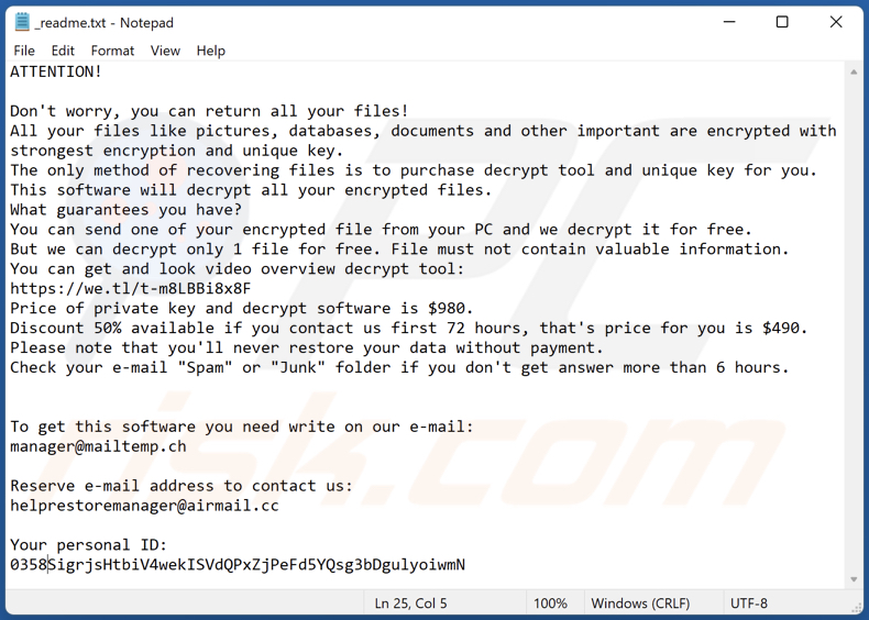 Hgsh ransomware text file (_readme.txt)