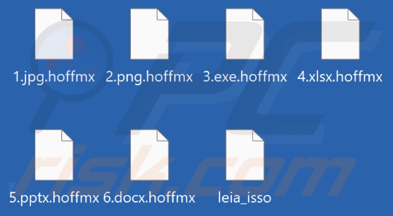 Files encrypted by Hoffmx ransomware (.hoffmx extension)