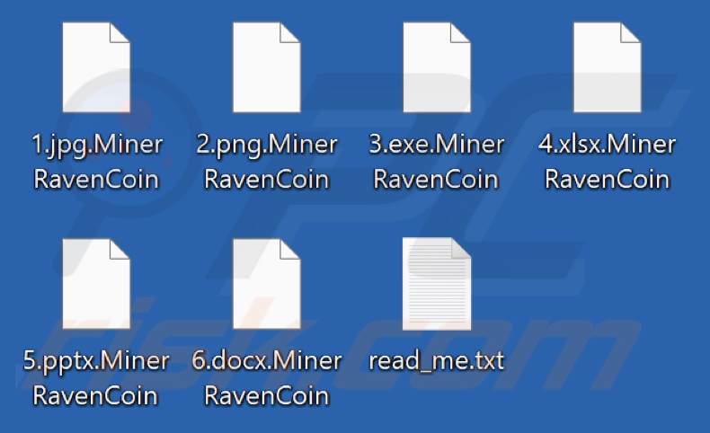 Files encrypted by Miner RavenCoin ransomware (.Miner RavenCoin extension)