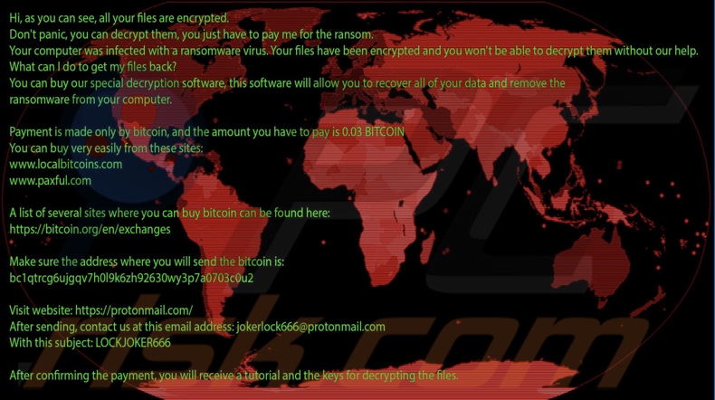 Miner RavenCoin ransomware wallpaper