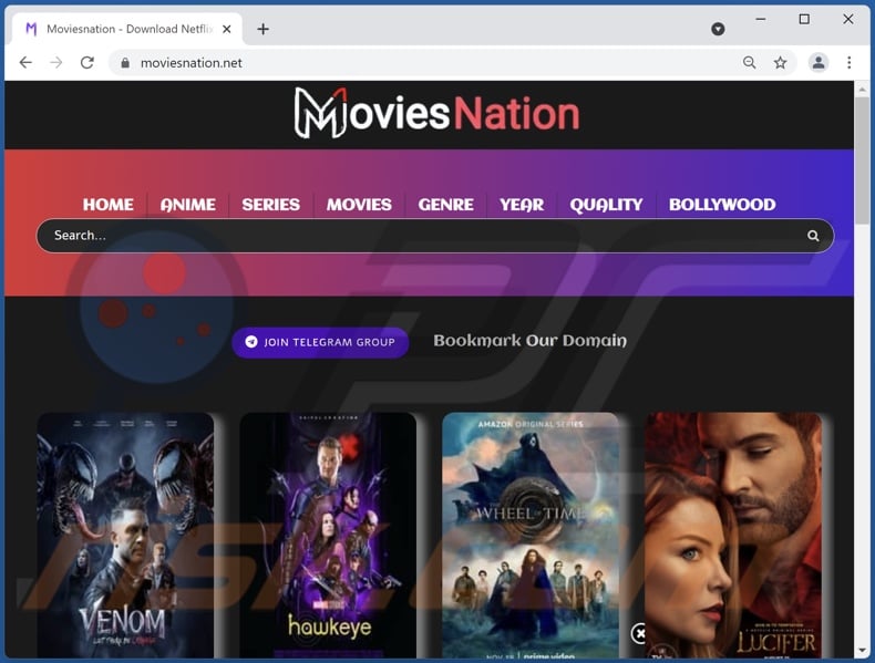 moviesnation[.]org pop-up redirects
