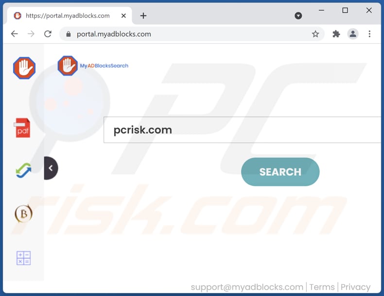 myadblocks.com browser hijacker