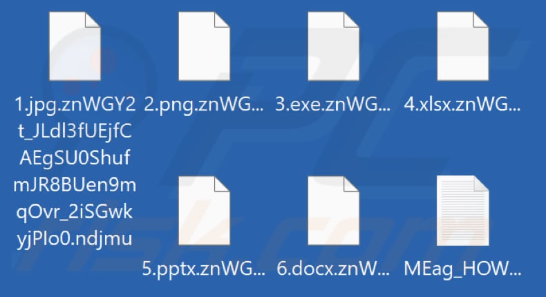 Files encrypted by Ndjmu ransomware (.ndjmu extension)