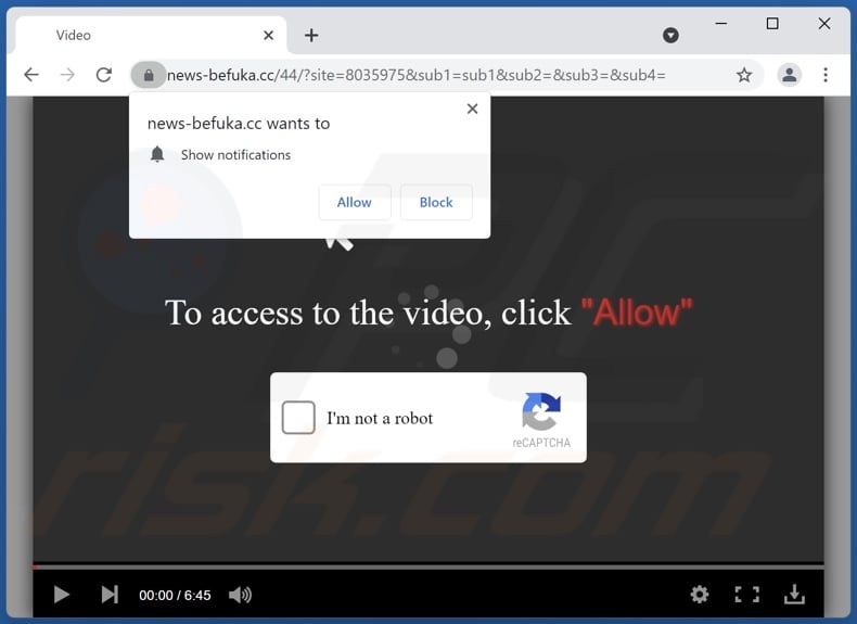 news-befuka[.]cc pop-up redirects