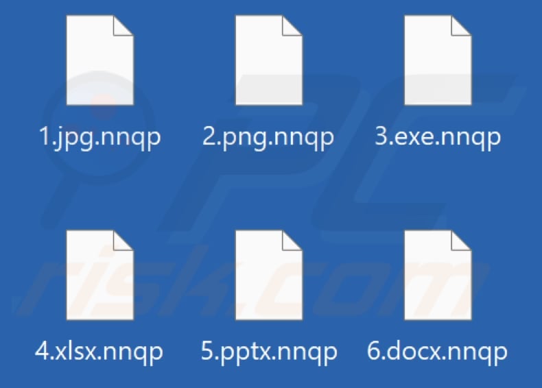 Files encrypted by Nnqp ransomware (.nnqp extension)
