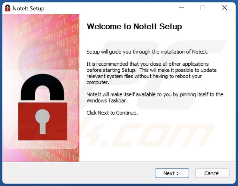 noteit adware installer