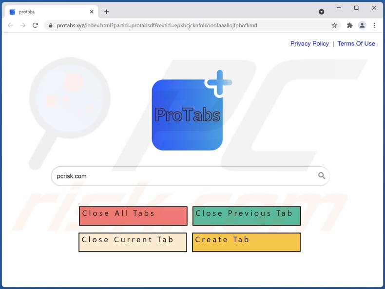 protabs.xyz browser hijacker