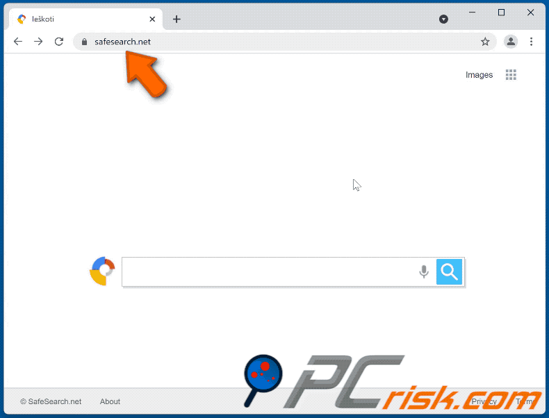 safesearch.net redirecting to Bing (GIF)