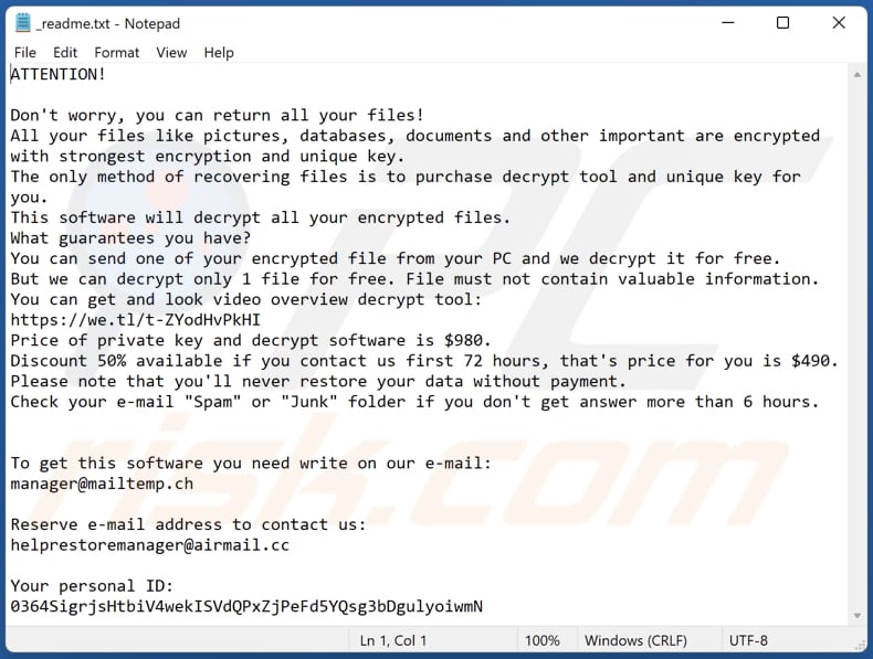 Sbpg ransomware text file (_readme.txt)