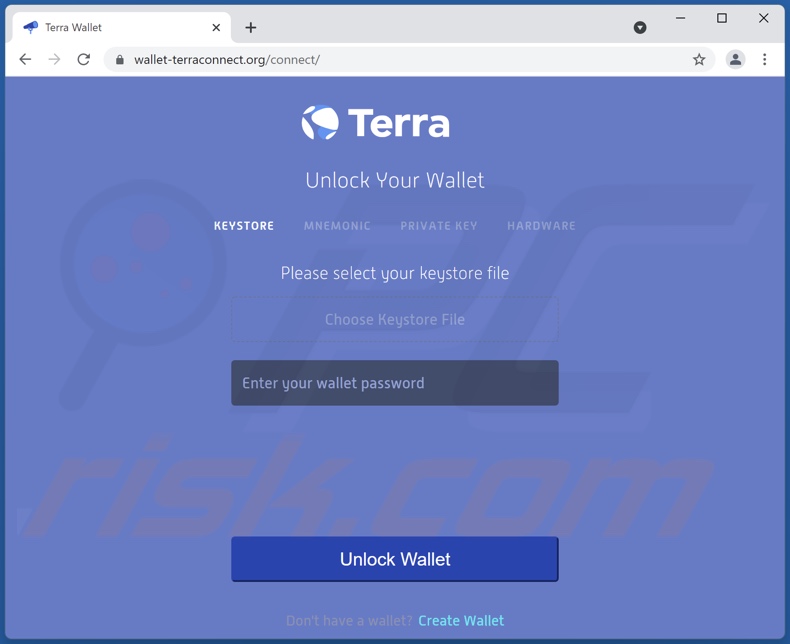 Terra Wallet scam