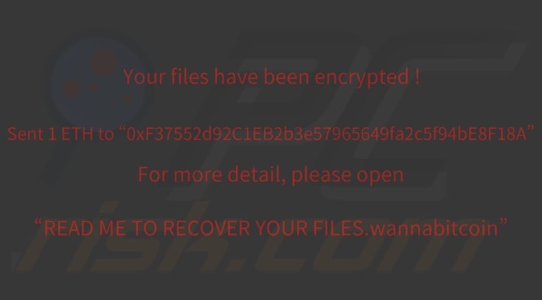 wannabitcoin ransomware desktop wallpaper