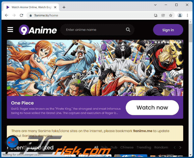 Website comes up with no ui : r/9anime