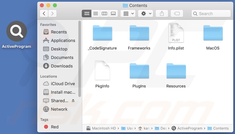 ActiveProgram adware install folder