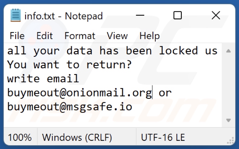 Bmo ransomware text file (info.txt)