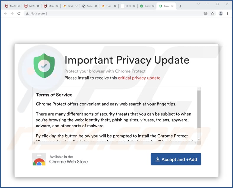 chrome protect-smart search browser hijacker deceptive promoter