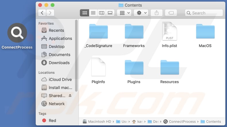 connectprocess adware contents folder