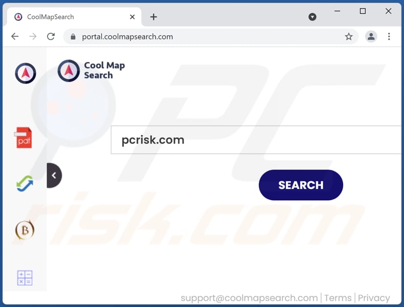 coolmapsearch.com browser hijacker