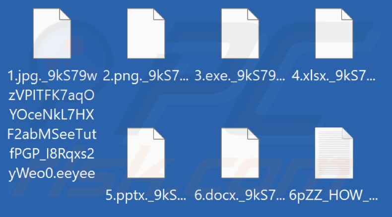 Files encrypted by Eeyee ransomware (.eeyee extension)