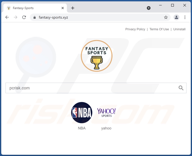 fantasy-sports.xyz browser hijacker