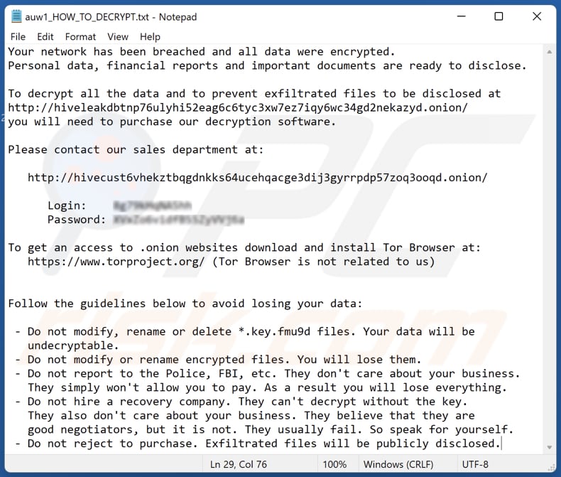 Fmu9d ransomware text file (auw1_HOW_TO_DECRYPT.txt)