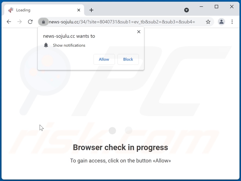 news-sojulu[.]cc pop-up redirects