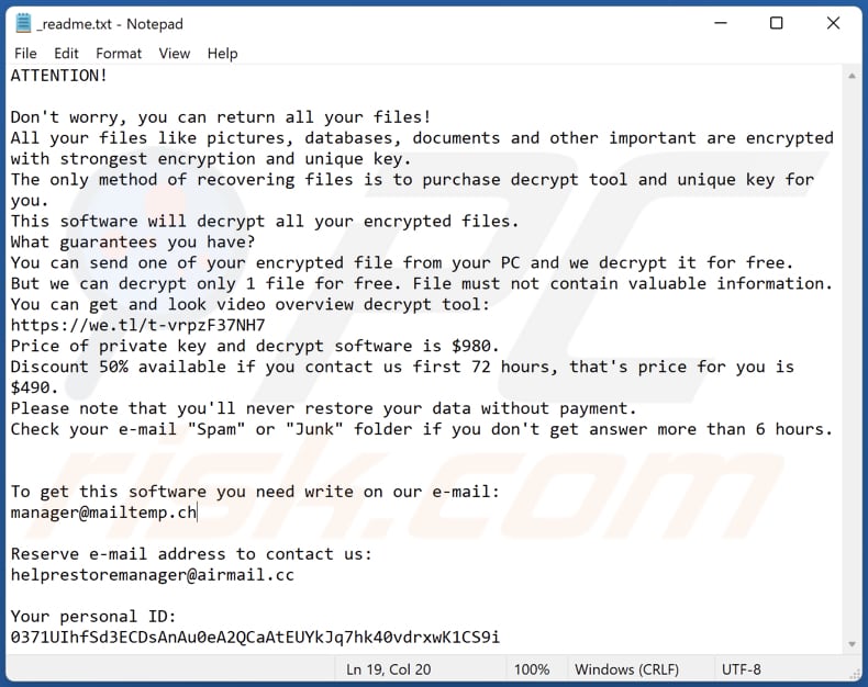 Nqhd ransomware text file (_readme.txt)