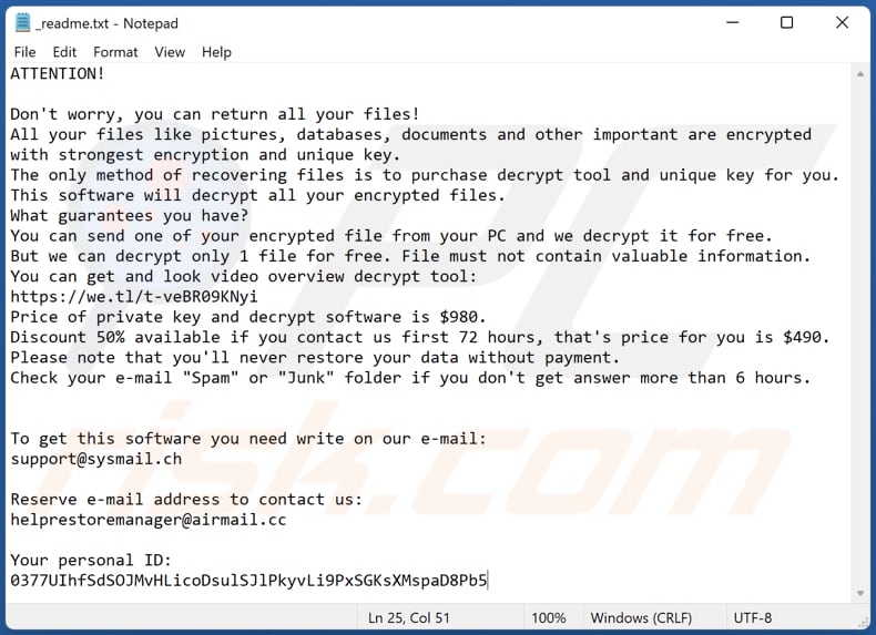 Qqqw ransomware text file (_readme.txt)