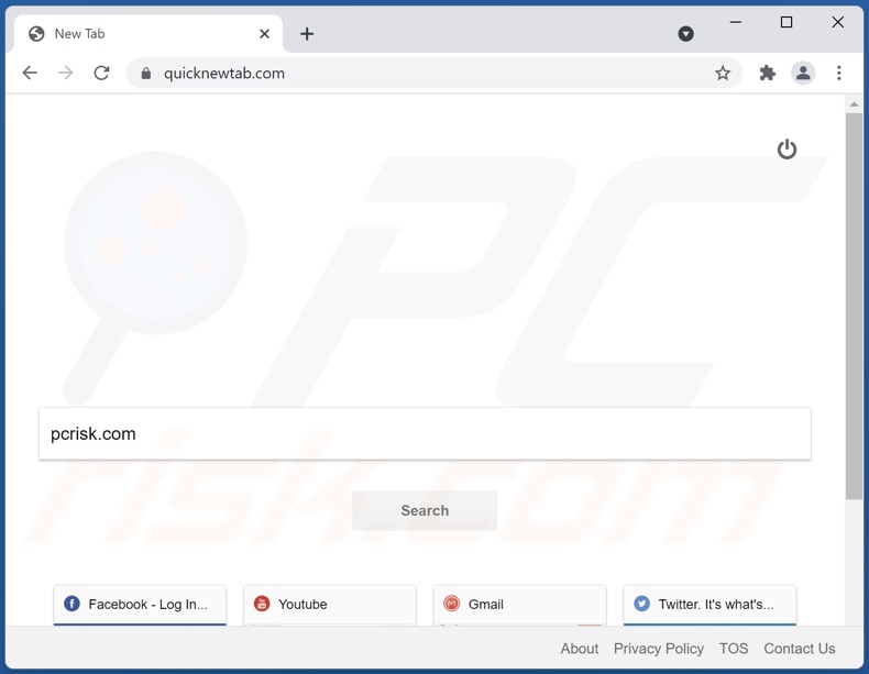 quicknewtab.com browser hijacker