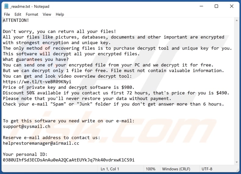 Yoqs ransomware text file (_readme.txt)