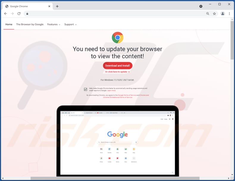 Nogen Anslået færge You Need To Update Your Browser To View The Content POP-UP Scam - Removal  and recovery steps (updated)