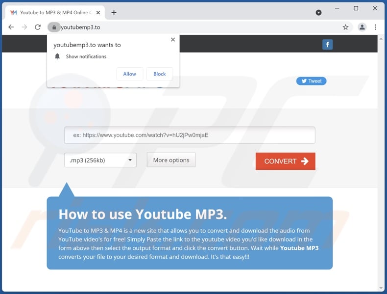 youtubemp3[.]to appearance