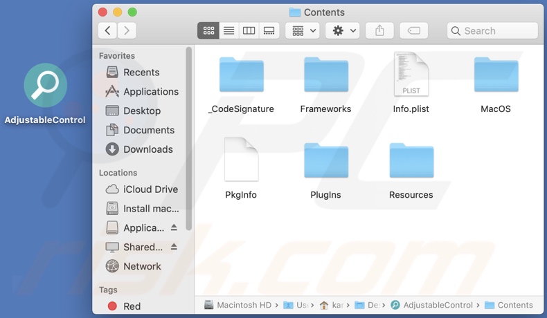 AdjustableControl adware install folder