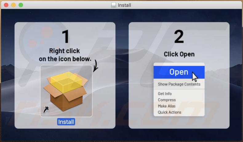 Delusive installer used to promote Bar1 New Tab browser hijacker (step 1)