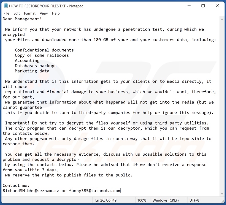 Bkgwmu ransomware ransom-demanding message (HOW TO RESTORE YOUR FILES.TXT)