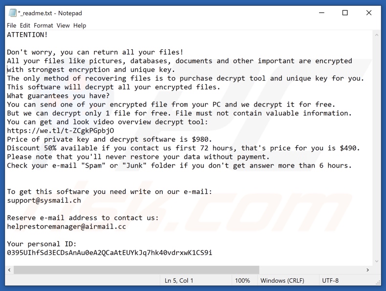 Ccps ransomware text file (_readme.txt)