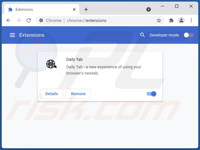 Removing search.daily-stop.com related Google Chrome extensions