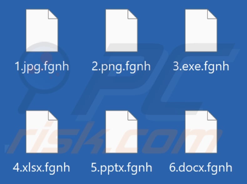 Files encrypted by Fgnh ransomware (.fgnh extension)