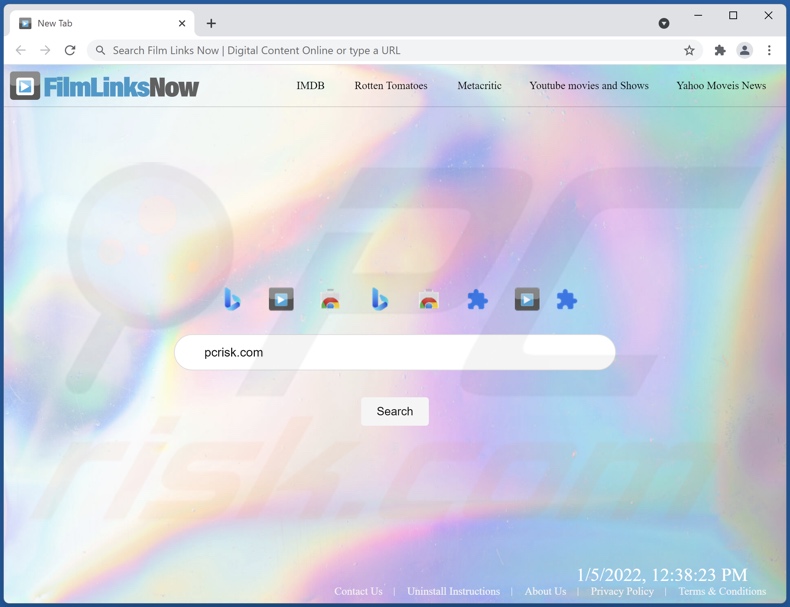 filmlinksnow.com browser hijacker