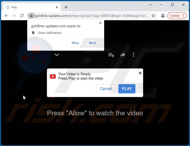 goldline-updates[.]com pop-up redirects