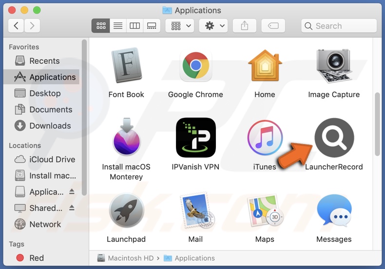 LauncherRecord adware