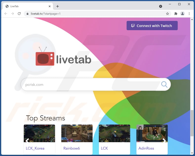 livetab.tv browser hijacker